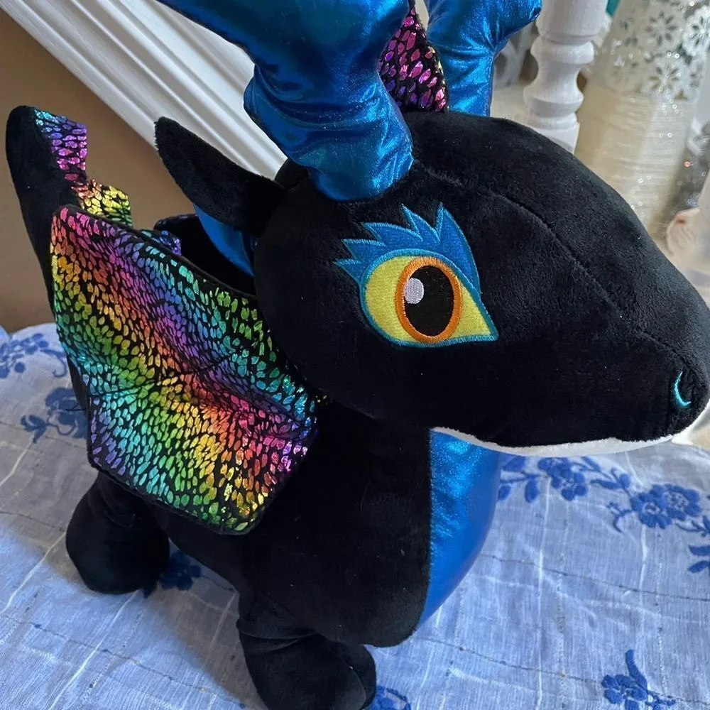 Redemption Black Rainbow Dragon Plush